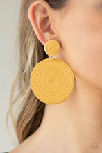 Load image into Gallery viewer, Circulate The Room - Yellow Earrings - Sabrina&#39;s Bling Collection