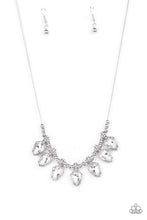 Load image into Gallery viewer, Crown Jewel Couture - White Teardrop Necklace - Sabrina&#39;s Bling Collection