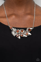 Load image into Gallery viewer, Enviable Elegance - Brown Rhinestone Necklace - Sabrina&#39;s Bling Collection