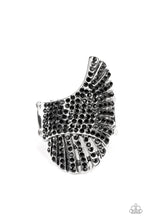 Load image into Gallery viewer, Express Your-SELFIE - Black Rhinestone Ring - Sabrina&#39;s Bling Collection