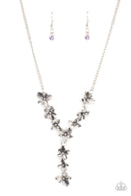 Load image into Gallery viewer, Fairytale Meadow - Purple Rhinestone Flower Necklace - Sabrina&#39;s Bling Collection