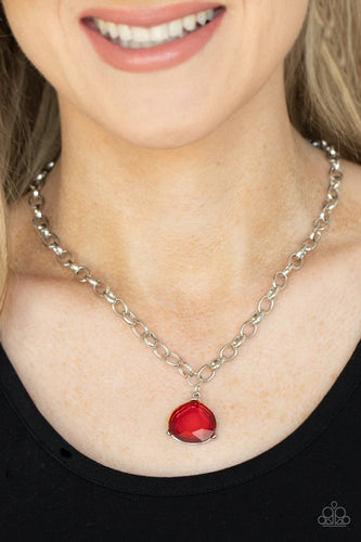 Gallery Gem - Red Necklace - Sabrina's Bling Collection