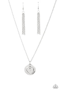 Heart Full of Faith - White Rhinestone "Faith" Necklace - Sabrinas Bling Collection