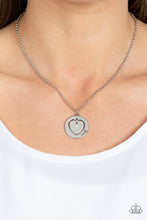 Load image into Gallery viewer, Heart Full of Faith - White Rhinestone &quot;Faith&quot; Necklace - Sabrinas Bling Collection