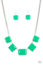 Load image into Gallery viewer, Instant Mood Booster - Green Necklace - Sabrina&#39;s Bling Collection