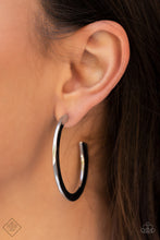 Load image into Gallery viewer, Learning Curve - Silver Hoop Earrings - Sabrinas Bling Collection