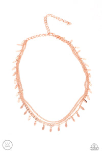 Monochromatic Magic - Rose Gold Choker Necklace - Sabrina's Bling Collection