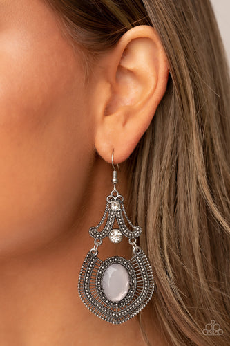 Panama Palace - Silver Earrings - Sabrina's Bling Collection