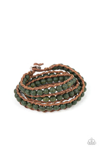 Pine Paradise - Green Wood Bracelet - Sabrina's Bling Collection