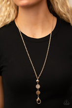 Load image into Gallery viewer, Positively Planetary - Gold Lanyard Necklace - Sabrina&#39;s Bling Collection