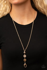 Positively Planetary - Gold Lanyard Necklace - Sabrina's Bling Collection