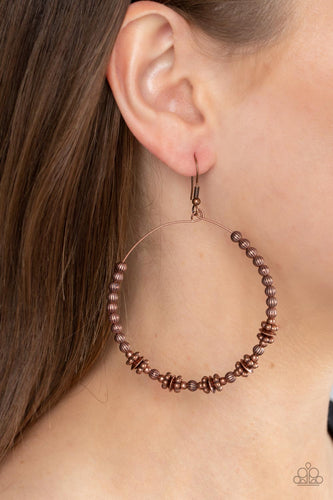 Simple Synchrony - Copper Earrings - Sabrinas Bling Collection