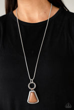 Load image into Gallery viewer, Stone Prairies - Brown Stone Necklace - Sabrina&#39;s Bling Collection