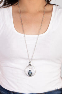 Swinging Shimmer - Blue Iridescent Necklace - Sabrina's Bling Collection