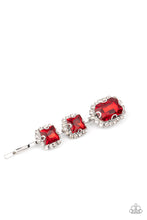 Load image into Gallery viewer, Teasable Twinkle - Red Rhinestone Hair Pin - Sabrina&#39;s Bling Collection