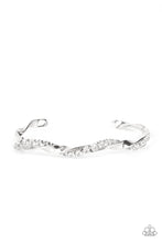 Load image into Gallery viewer, Twisted Twinkle - White Rhinestone Bracelet - Sabrina&#39;s Bling Collection