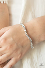 Load image into Gallery viewer, Twisted Twinkle - White Rhinestone Bracelet - Sabrina&#39;s Bling Collection