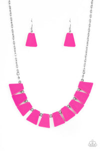 Vivaciously Versatile - Pink Acrylic Necklace - Sabrina's Bling Collection