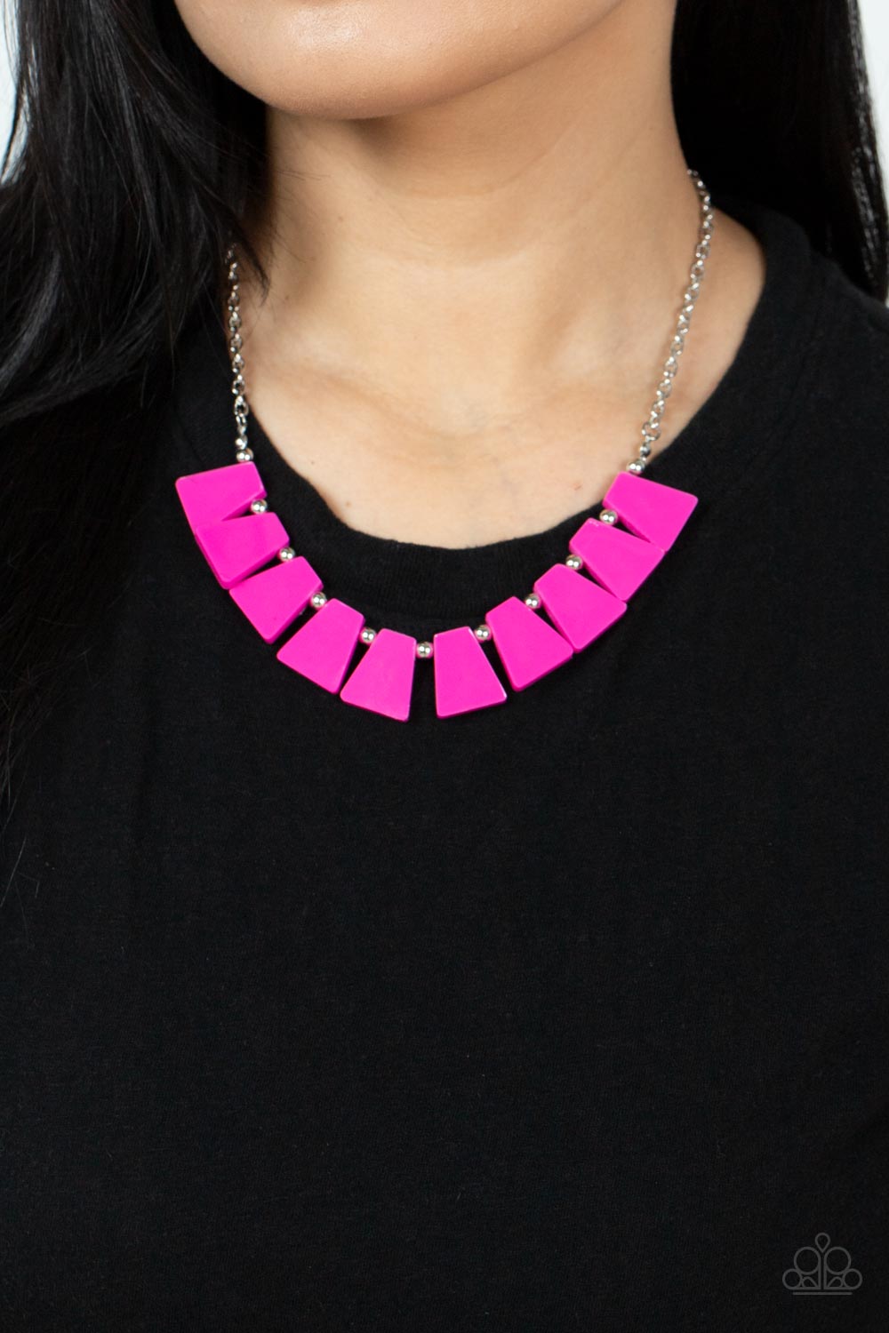 Vivaciously Versatile - Pink Acrylic Necklace - Sabrina's Bling Collection