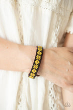 Load image into Gallery viewer, Wildflower Wayfarer - Yellow Flower Bracelet - Sabrina&#39;s Bling Collection