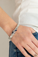 Load image into Gallery viewer, A Chic Clique - Blue Rhinestone Bracelet - Sabrina&#39;s Bling Collection