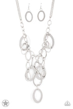 Load image into Gallery viewer, Products A Silver Spell - Silver Blockbuster Necklace - Sabrina&#39;s Bling Collection