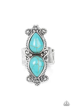 Load image into Gallery viewer, Adobe Garden - Blue Turquoise Ring- Sabrinas Bling Collection