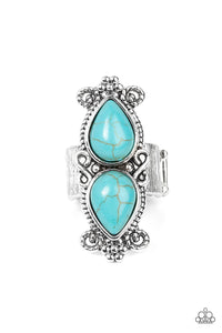 Adobe Garden - Blue Turquoise Ring- Sabrinas Bling Collection