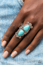 Load image into Gallery viewer, Adobe Garden - Blue Turquoise Ring- Sabrinas Bling Collection