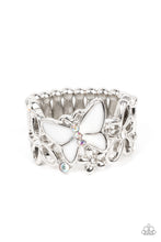 Load image into Gallery viewer, All FLUTTERED Up - White Butterfly Ring- Sabrinas Bling Collection