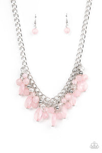 Beachside Dance - Pink Necklace - Sabrina's Bling Collection