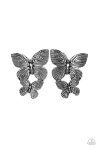 Blushing Butterflies - Silver Earrings - Sabrina's Bling Collection