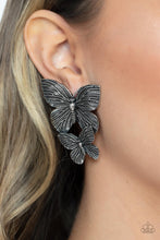 Load image into Gallery viewer, Blushing Butterflies - Silver Earrings - Sabrina&#39;s Bling Collection