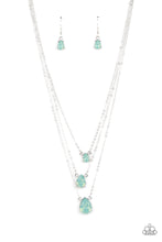 Load image into Gallery viewer, Dewy Drizzle - Green Necklace - Sabrina&#39;s Bling Collection