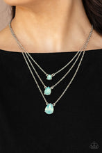 Load image into Gallery viewer, Dewy Drizzle - Green Necklace - Sabrina&#39;s Bling Collection