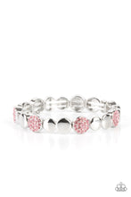 Load image into Gallery viewer, Dimensional Dazzle - Pink Rhinestone Bracelet - Sabrina&#39;s Bling Collection