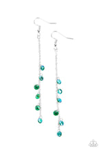 Load image into Gallery viewer, Extended Eloquence - Green Oil Spill Earrings - Sabrina&#39;s Bling Collection