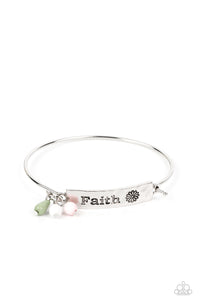 Flirting with Faith - Green "Faith" Bracelet - Sabrinas Bling Collection