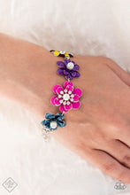 Load image into Gallery viewer, Flower Patch Fantasy - Multi Flower Bracelet - Fashion Fix September 2022 - Sabrina&#39;s Bling Collection