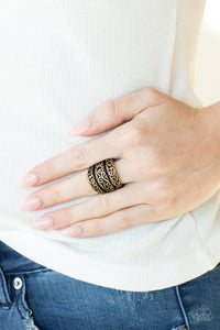 FRILLED To Be Here - Brass Ring - Sabrina's Bling Collection