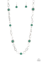 Load image into Gallery viewer, Fundamental Fashion - Green Emerald Pearls Necklace - Sabrina&#39;s Bling Collection