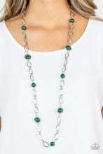 Load image into Gallery viewer, Fundamental Fashion - Green Emerald Pearls Necklace - Sabrina&#39;s Bling Collection