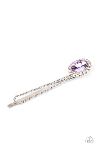 Gala Glitz - Purple Hair Pin - Sabrina's Bling Collection