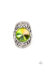 Load image into Gallery viewer, Galactic Garden - Green Iridescent Ring - Sabrinas Bling Collection