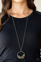 Load image into Gallery viewer, Galactic Glow - Brass Necklace - Sabrina&#39;s Bling Collection