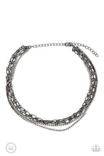 Load image into Gallery viewer, Glitter and Gossip - Black &amp; White Rhinestone Choker Necklace - Sabrina&#39;s Bling Collection