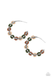 Growth Spurt - Green Seed Bead Hoop Earrings - Sabrinas Bling Collection