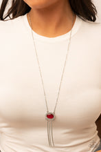 Load image into Gallery viewer, Happily Ever Ethereal - Red Cat&#39;s Eye Stone Necklace - Sabrina&#39;s Bling Collection