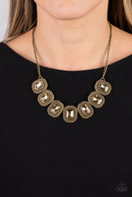 Load image into Gallery viewer, Iced Iron - Brass Necklace - Sabrinas Bling Collection