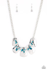 Jubilee Jingle - Blue Rhinestone Necklace - Sabrina's Bling Collection